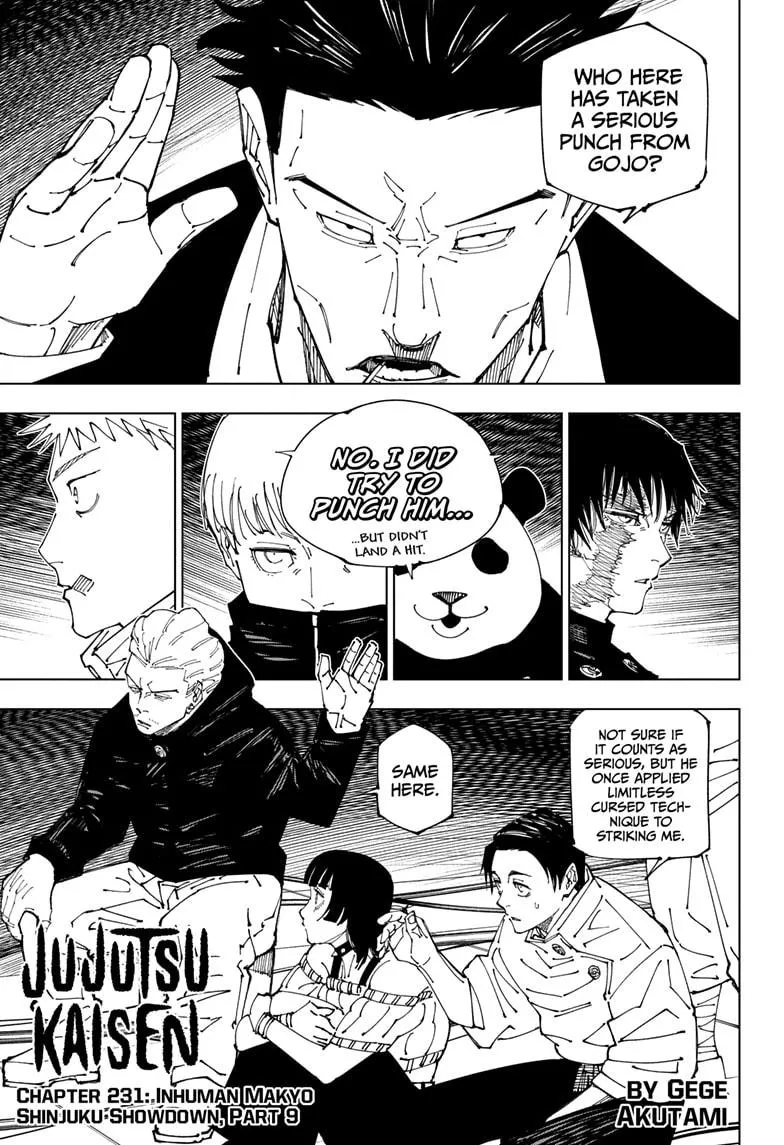 Jujutsu Kaisen, CHAPTER 231 - Read in English