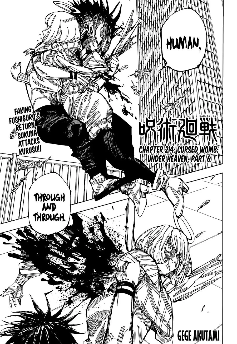 Jujutsu Kaisen, CHAPTER 214 - Read in English