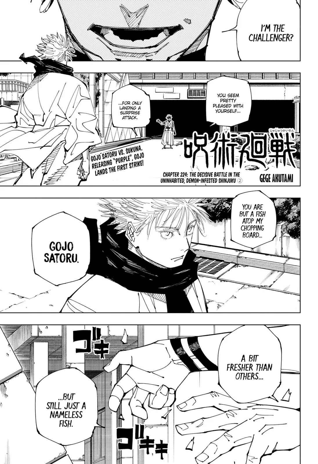 Jujutsu Kaisen, CHAPTER 224 - Read in English